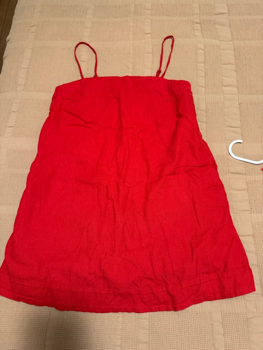 Abercrombie & Fitch linen Red Mini Dress